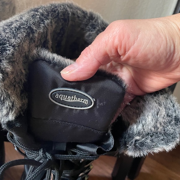 💕⬇️ $29.00 💕⬇️Aquatherm Black warm winter boots insulated with thinsulate size 6 - Picture 10 of 13